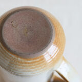 Enamelled sandstone pitcher