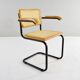 Mid Century Modern B64 Black and Beech Marcel Breuer Cesca Chair Italy 70s