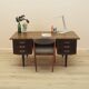 Danish Walnut Desk with Drawers, 1960s