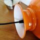 Suspension vintage suspension opaline "Orange"