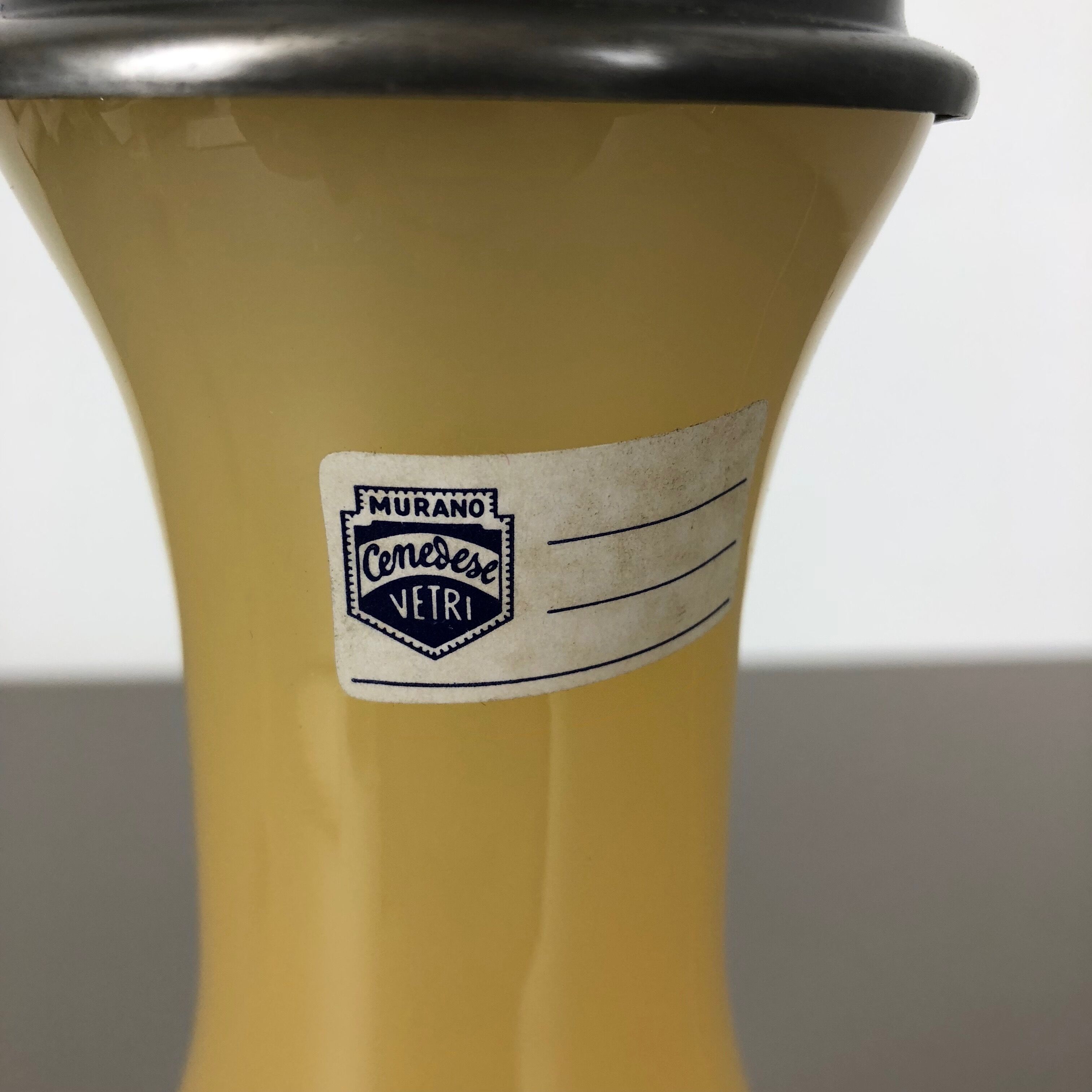 Murano glass "honey" table light by Cenedese Vetri, 1960s