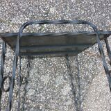 Vintage tiled wrought iron coffee table