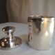Tea box in silver metal by the silverware Plasait