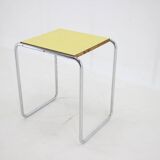 1960s tubular chrome plated side table, czechoslovakia