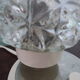 2 Vintage cathedral glass bedside lamps - 50s