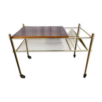 Vinyl rack service, brass magazine holders