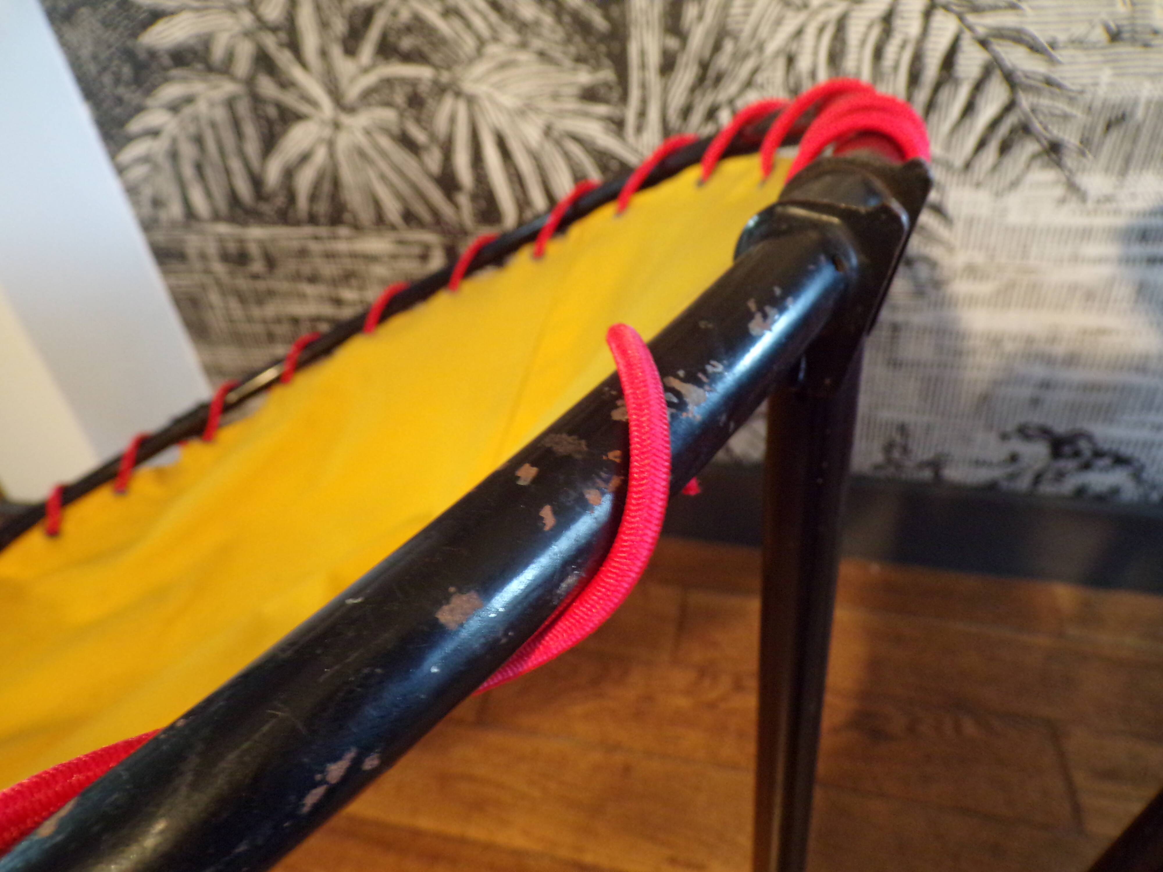 Pair of folding balloon chairs from the 1950s-60s.