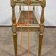 Golden and Grey-Green Wooden Bench, Directoire Style – Late 19th Century