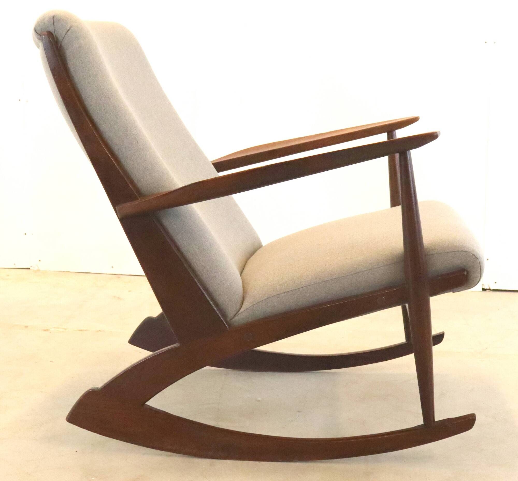 Danish design classic Cube boomerang rocking chair by Søren Georg Jensen