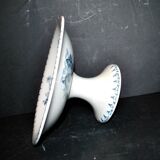 Coupe sur pied, compotier u&c Sarreguemines, service "Flore"
