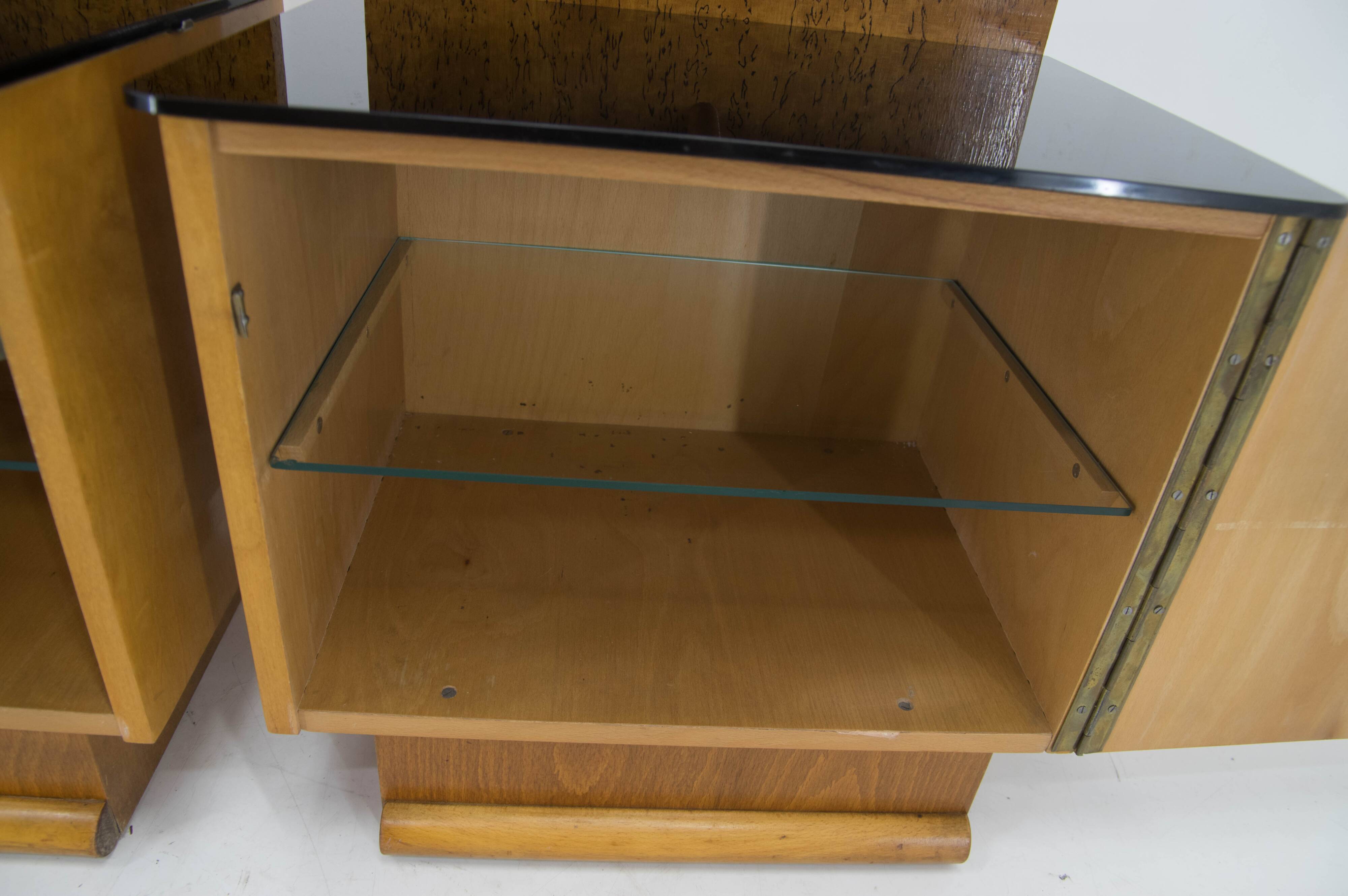 Set of Two Night Stands by Halabala for UP Zavody, 1940s