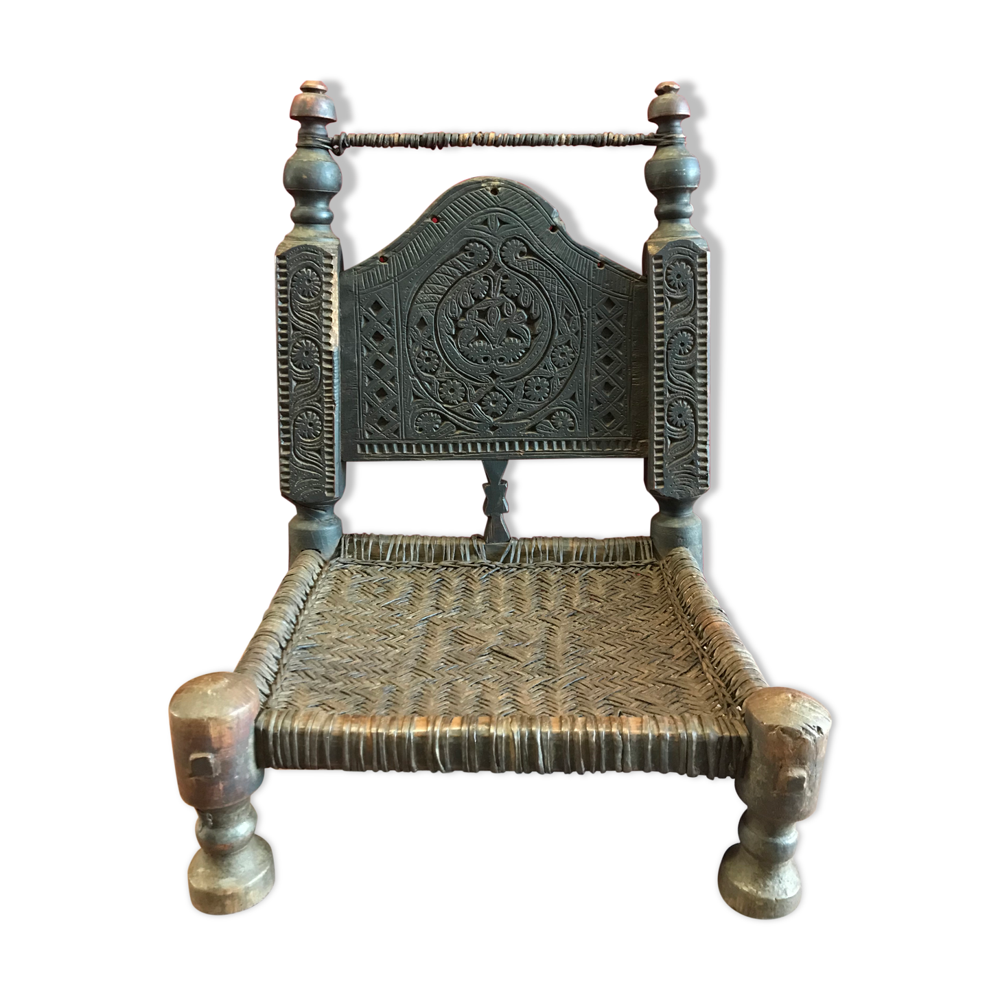 Low chair, walnut wood pakistan