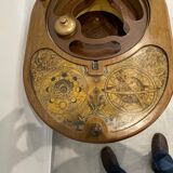 Vintage world map bar, globe