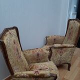Pair of old-style armchairs