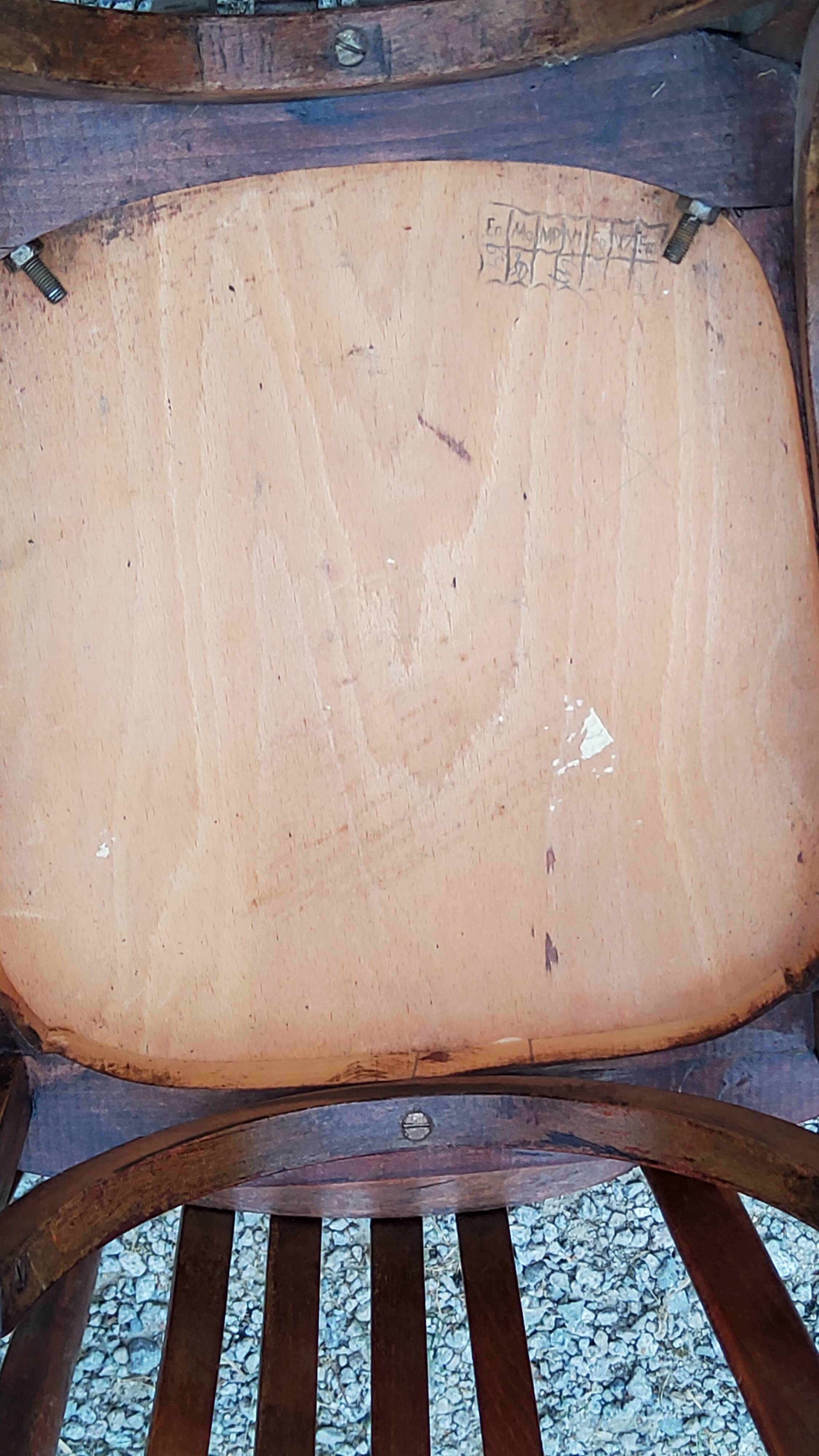 Set of 5 Stella bistro chairs from the 50s