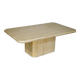 Stone design coffee table made of travertine Italy, 70s 80s