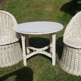 Vintage rattan children's lounge