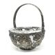 Sugar bowl, postmodernism, silver-plated brass, HEFRA, Poland, 1970s