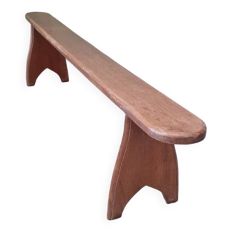 Oak bench.