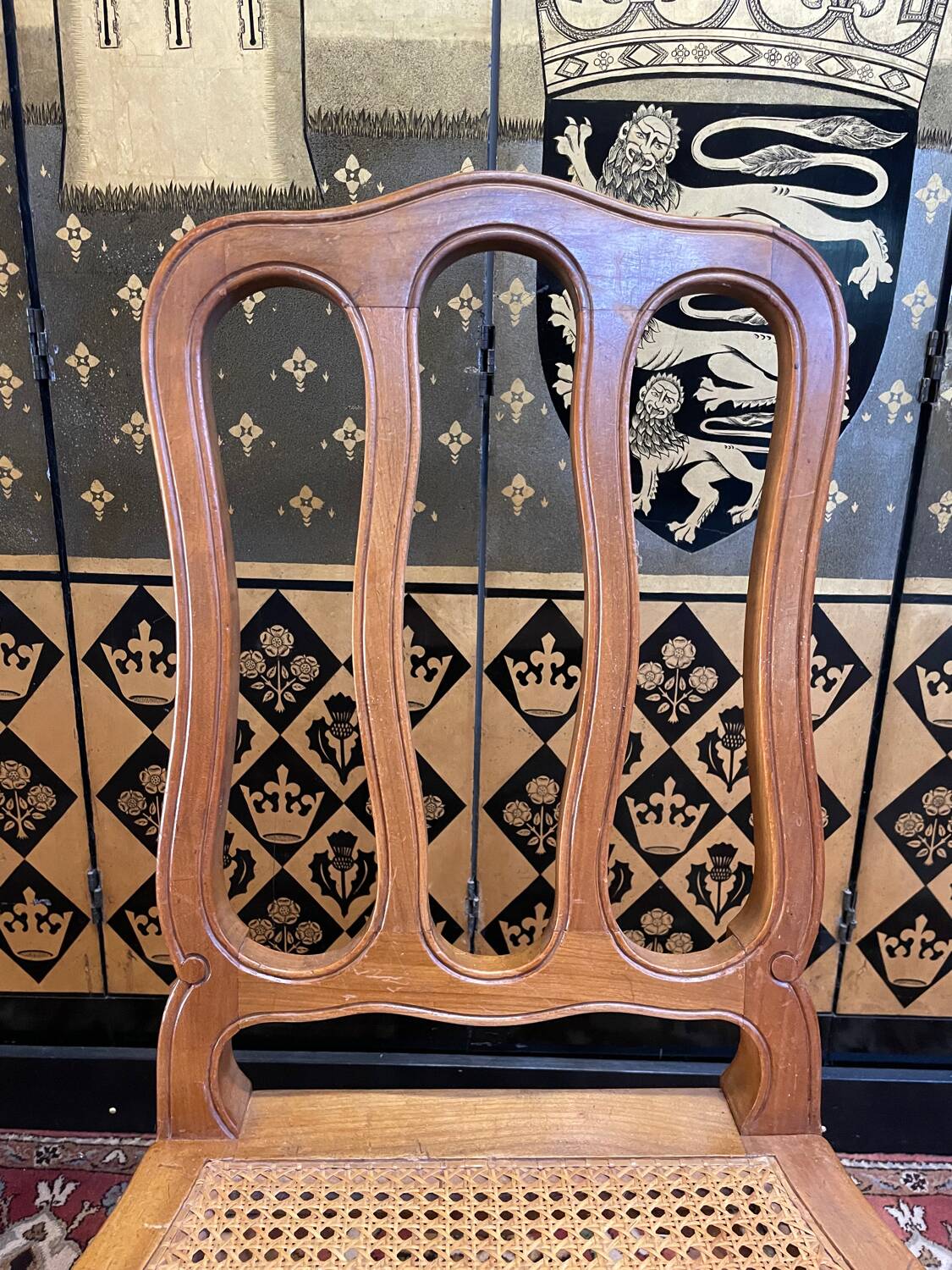 Suite of 8 Louis XV style cane chairs