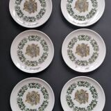 6 Gien cheese plates