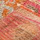 Red & Brown Geometric Vintage Runner Rug, 93x290Cm