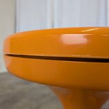 Orange Vintage Mushroom Stool “Jurček” by Meblo, 1960s – Space Age Retro