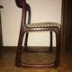 1 lot de 6 chaises baumann modèle  "traineau"