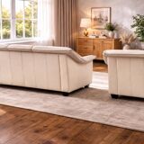 Vintage 2-Piece Leather Sofa Set — 2-Seater + 3-Seater — Second Half of the