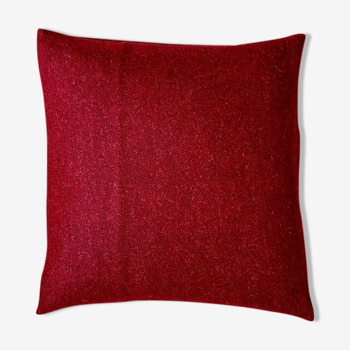 Coussin en laine rouge - 40 cm