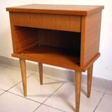 Teak bedside table years 70