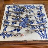 Set of 11 dachshund dog knife holders