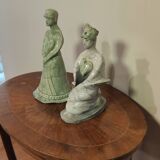 Glazed stoneware sculpture "The Guardians of Hearts"