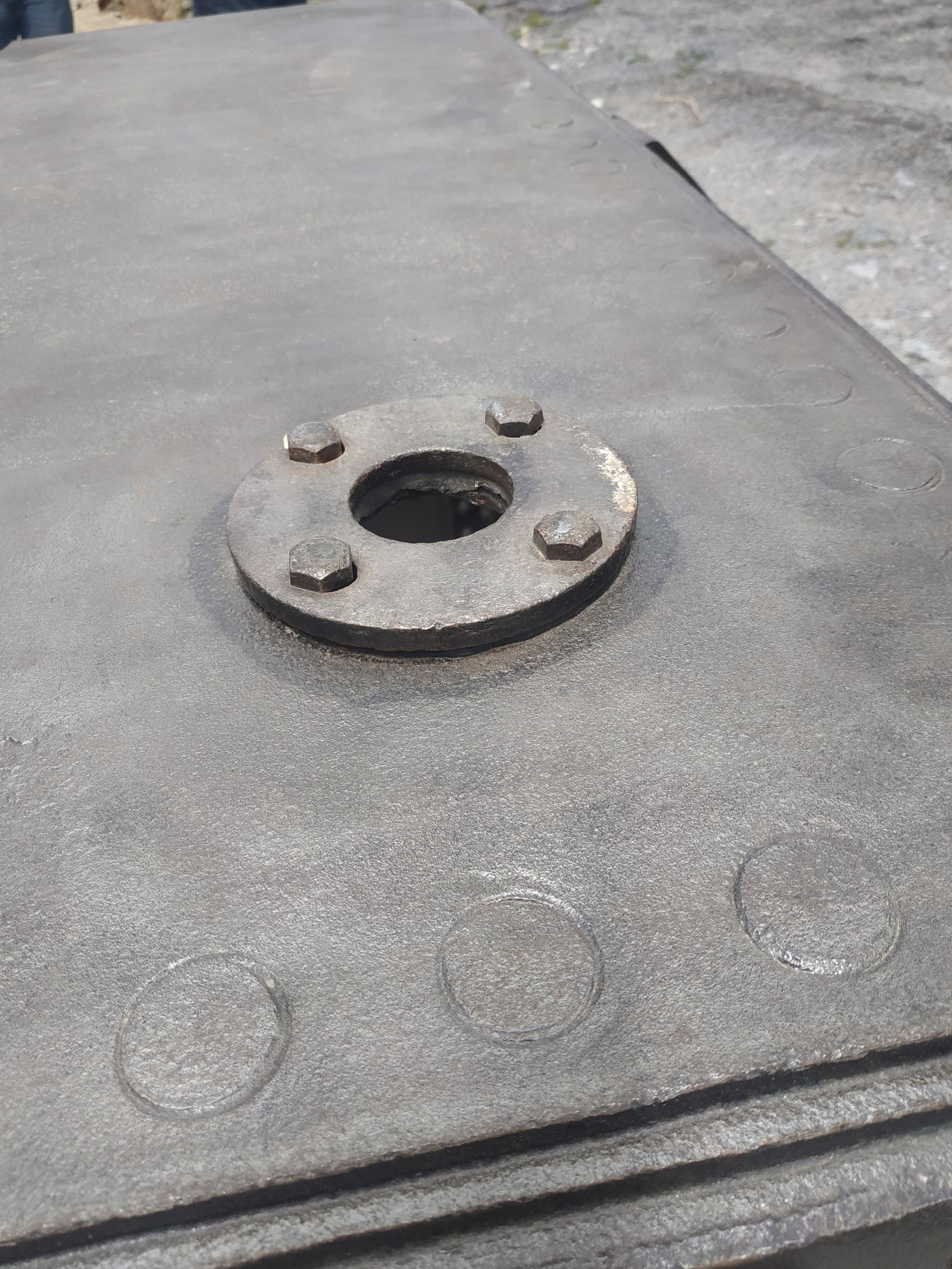 Industrial riveted iron bar