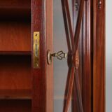 Exquisite Empire Style library cabinet with glass doors, Belgium, 1950s