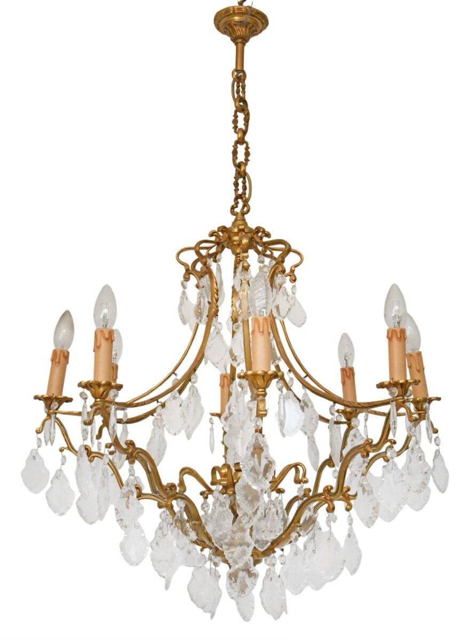Lustre cage de style Louis XV