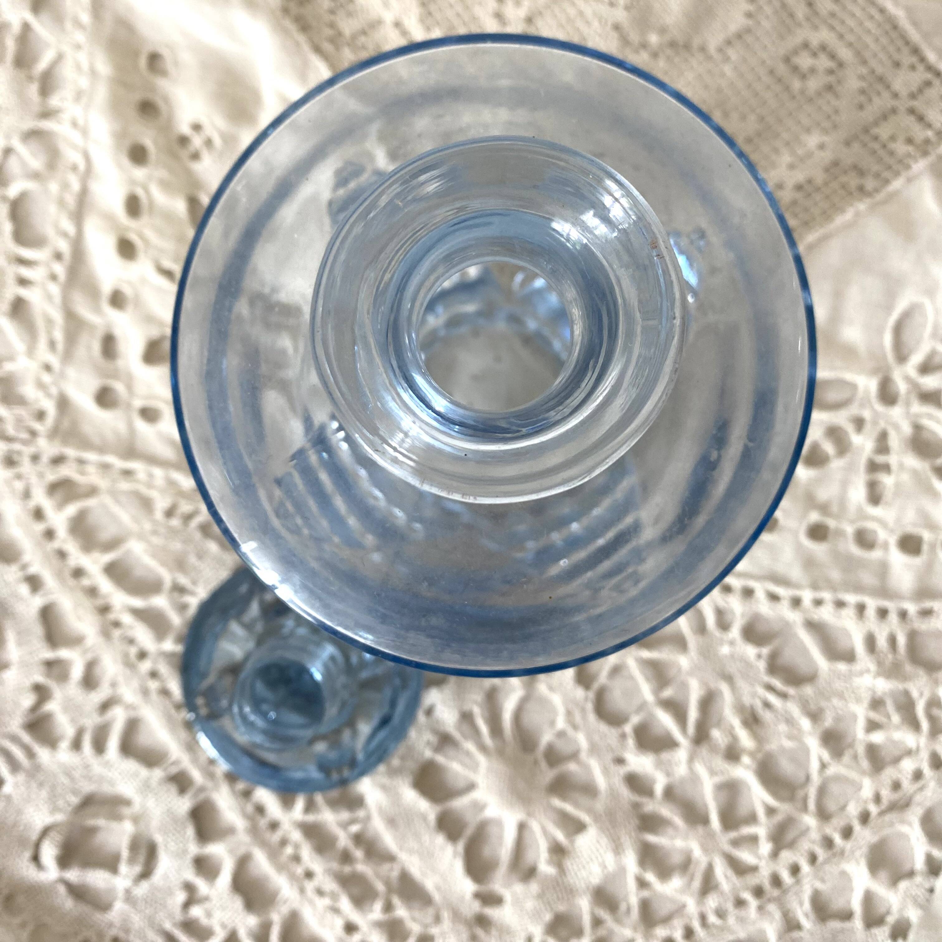 Sky blue art deco carafe