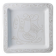 White Ceramic Plate with Etched Rooster Relief – Vintage Mid-Century Square Plate, Jacques Innocenti Style