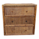 1960s rattan chest of drawers