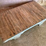 Industrial wooden coffee table