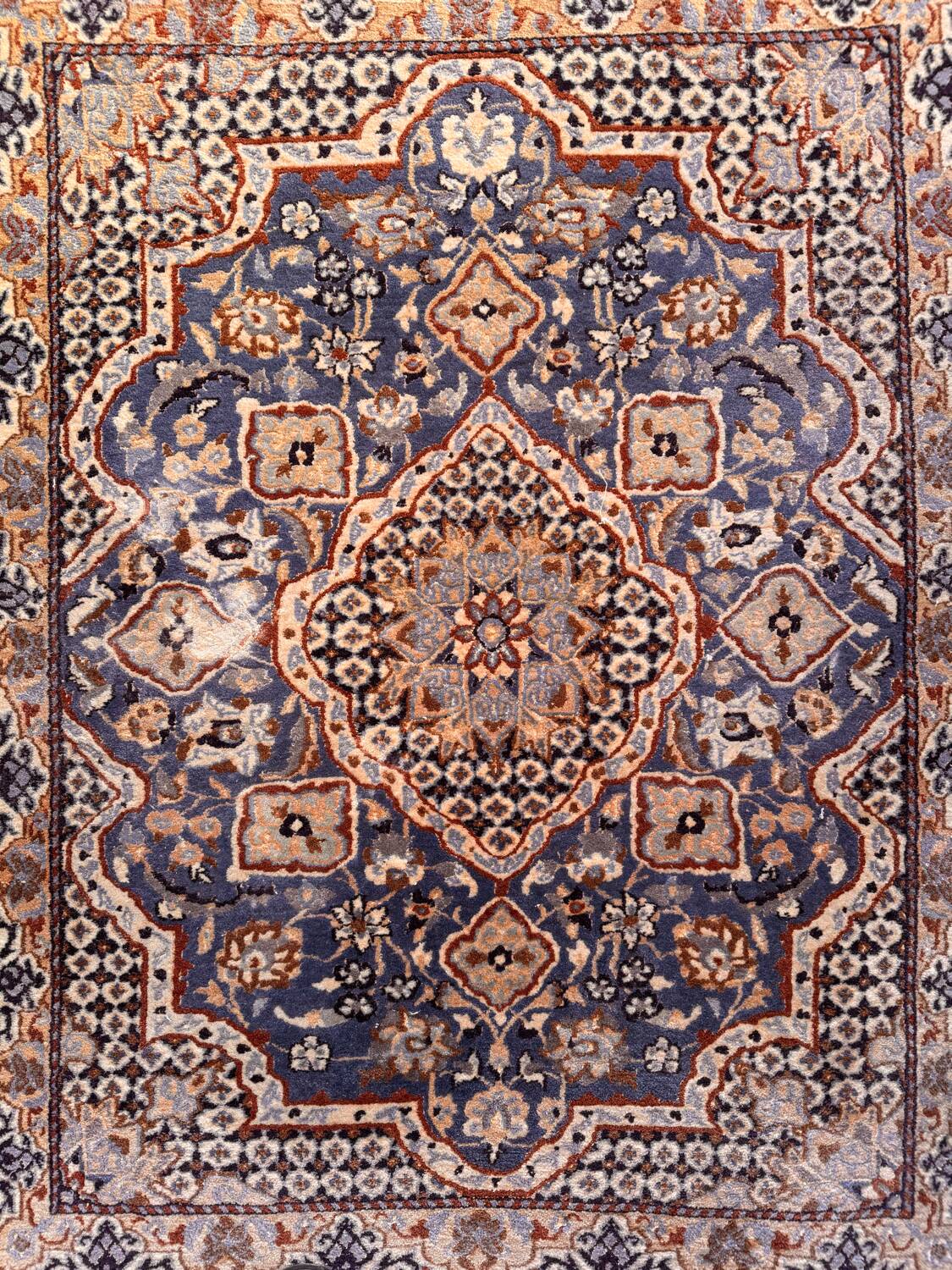 Nain Persian carpet made of wool and silk