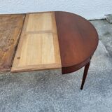 Louis XVl style mahogany table with 2 extensions n30