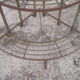 Old metal plants door 1/4 round