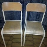 Pair of school chairs