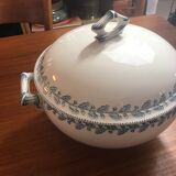 Soupière in Fer Land Sarreguemines early 20th century