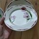 Lot de 4 assiettes à dessert anciennes de la manufacture Badonvill