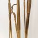 Brass, Iron and Thick Glass Fireplace Tools Set attr. to Fontana Arte