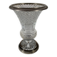 Baluster Vase in Cut Crystal and Silvered Bronze, Charles X Period