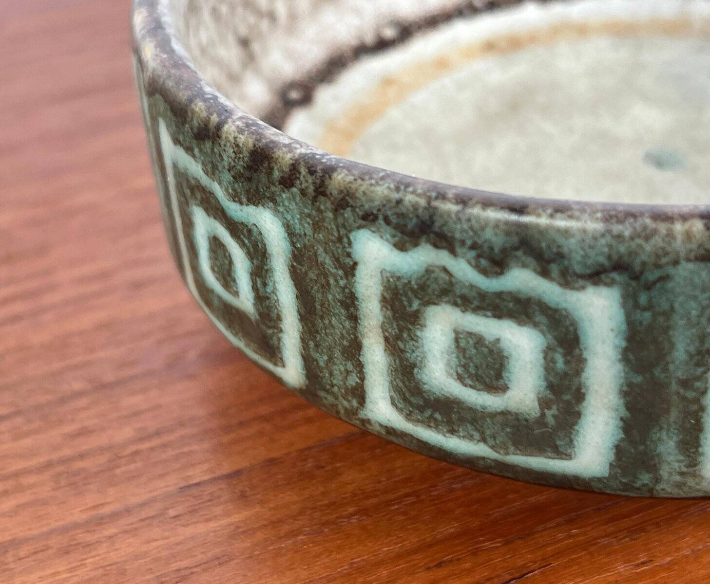 Set of 2 WGP ceramic bowls from West Germany, mid-century style, 1960s.