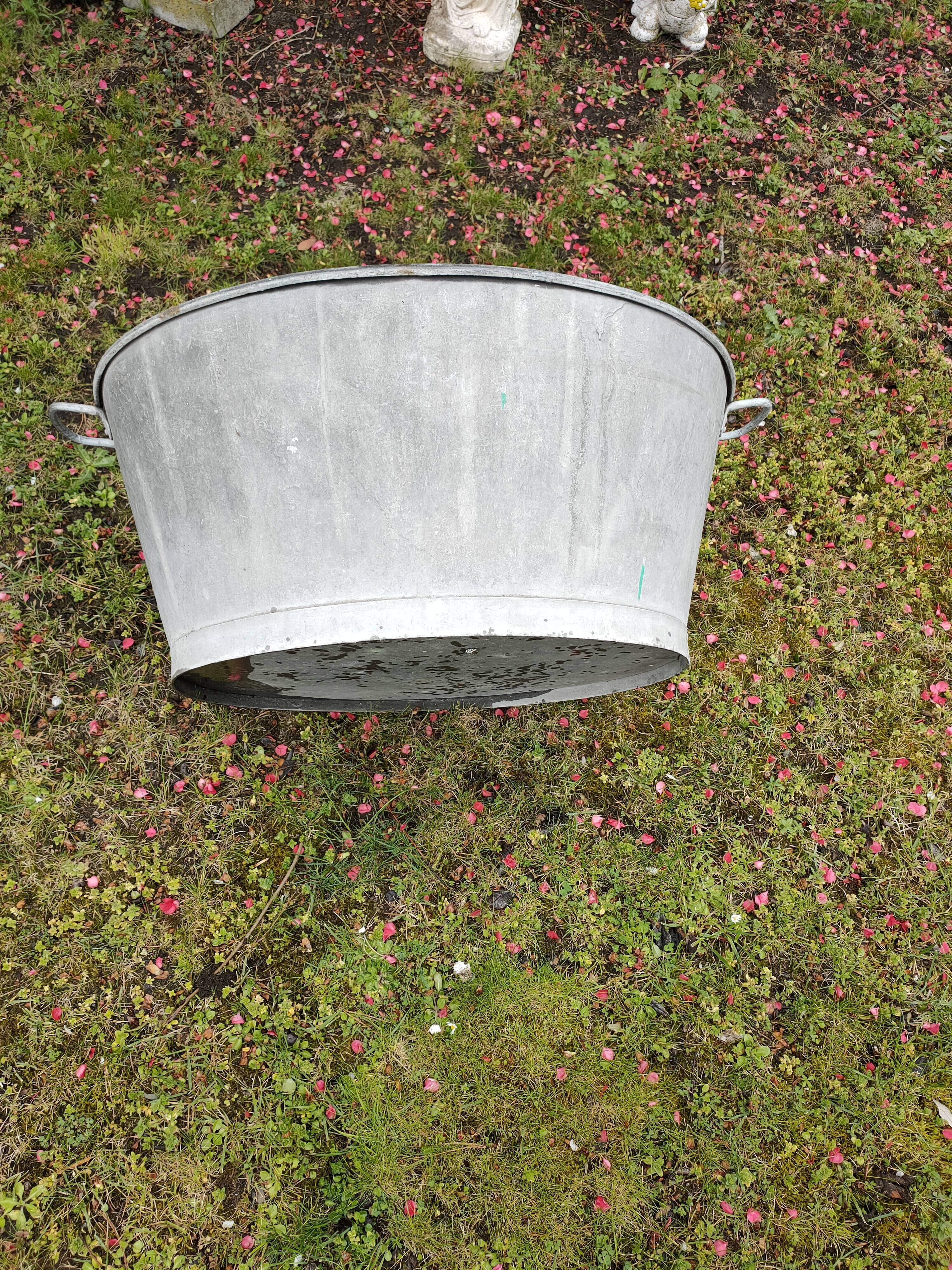 Old zinc basin